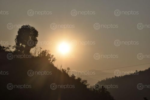 Find  the Image sun,rise,manthali,ramechhap  and other Royalty Free Stock Images of Nepal in the Neptos collection.