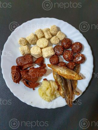 Find  the Image maghe,sankranti,nepalese,festival,observed,magh,plate,full,things,eat,day  and other Royalty Free Stock Images of Nepal in the Neptos collection.