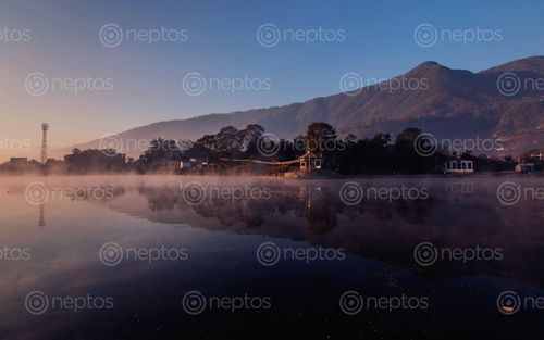 Find  the Image reflection,taudah,lake,kathmandu,nepal,famous,city  and other Royalty Free Stock Images of Nepal in the Neptos collection.