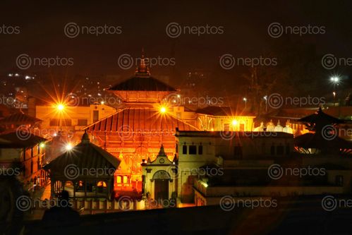 Find  the Image night,view,pashupatinath  and other Royalty Free Stock Images of Nepal in the Neptos collection.