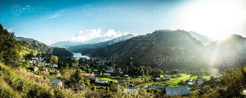 Find  the Image markhu,valley,panorama  and other Royalty Free Stock Images of Nepal in the Neptos collection.