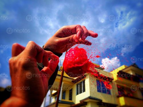 Find  the Image holi,time's,photo  and other Royalty Free Stock Images of Nepal in the Neptos collection.