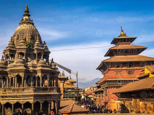 Find  the Image patan,darbar,square,lalitpur  and other Royalty Free Stock Images of Nepal in the Neptos collection.