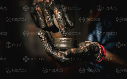 Find  the Image clay,art,foreigner,making,pot,bhaktapur,darbar,sqaure,nepal  and other Royalty Free Stock Images of Nepal in the Neptos collection.