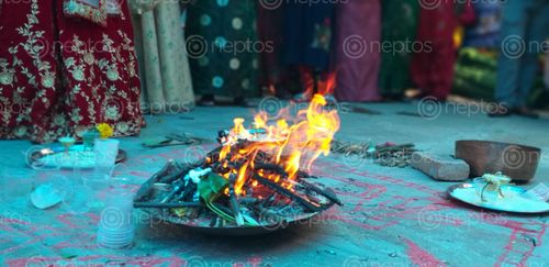 Find  the Image typical,nepali,marriage,bond,strong,fire  and other Royalty Free Stock Images of Nepal in the Neptos collection.