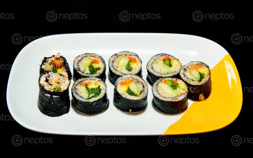 Find  the Image rolling,rice,kimbap,famous,korean,food  and other Royalty Free Stock Images of Nepal in the Neptos collection.