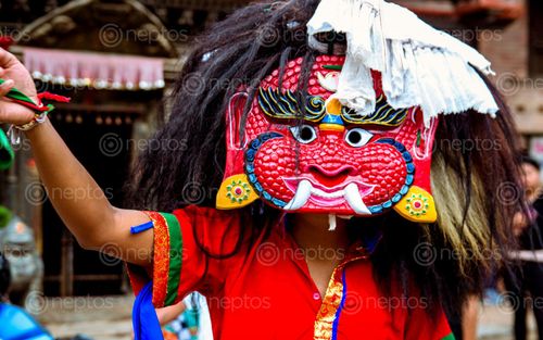 Find  the Image lakhey,dance,janai,purnima,festival,lalitpur,nepal  and other Royalty Free Stock Images of Nepal in the Neptos collection.
