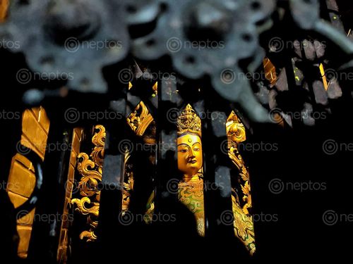 Find  the Image buddha,statue,swayambhunath,temple  and other Royalty Free Stock Images of Nepal in the Neptos collection.