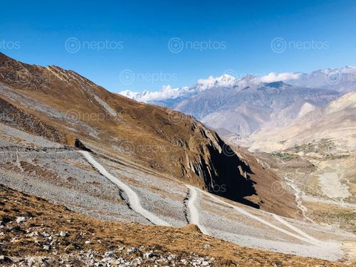 Find  the Image surreal,view,mustang,thorangla,pass  and other Royalty Free Stock Images of Nepal in the Neptos collection.