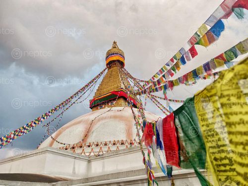 Find  the Image boudhanath,stupa,unesco,world,heritage,site,kathmandu  and other Royalty Free Stock Images of Nepal in the Neptos collection.