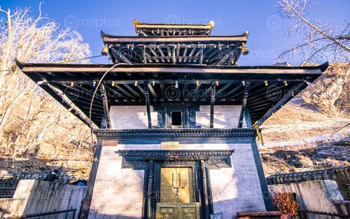 Find  the Image beautiful,temple,muktinath,mustang,nepal  and other Royalty Free Stock Images of Nepal in the Neptos collection.