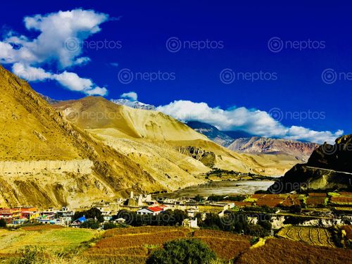 Find  the Image view,mustang,kagbeni  and other Royalty Free Stock Images of Nepal in the Neptos collection.