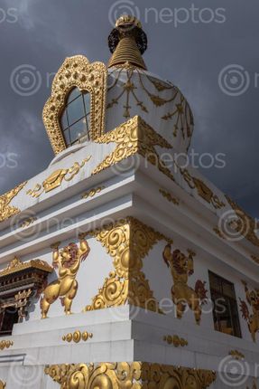 Find  the Image stupa,locatated,budhanilkantha,kathmandu,nepal,devotees  and other Royalty Free Stock Images of Nepal in the Neptos collection.