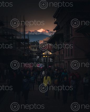 Find  the Image shot,patan,golden,hour,sky,clear  and other Royalty Free Stock Images of Nepal in the Neptos collection.