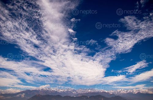 Find  the Image blue,sky,clouds  and other Royalty Free Stock Images of Nepal in the Neptos collection.