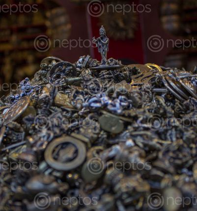Find  the Image pile,gods  and other Royalty Free Stock Images of Nepal in the Neptos collection.