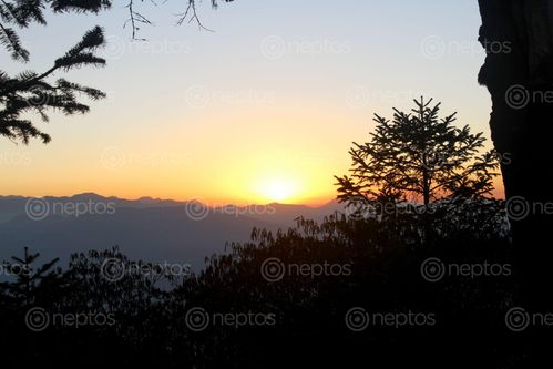 Find  the Image sunset,view,dolakha  and other Royalty Free Stock Images of Nepal in the Neptos collection.