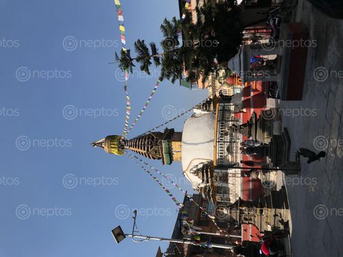 Find  the Image shree,gha,stupa,bihar,naghal,kathmandu  and other Royalty Free Stock Images of Nepal in the Neptos collection.