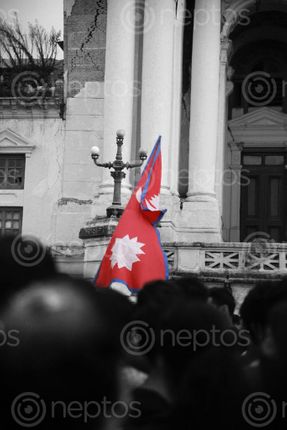 Find  the Image photo,nepals,flag,shoot,basantapur,durbar,square  and other Royalty Free Stock Images of Nepal in the Neptos collection.