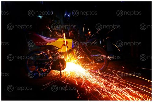 Find  the Image creative,cutting,machine,fire,sms,photography  and other Royalty Free Stock Images of Nepal in the Neptos collection.
