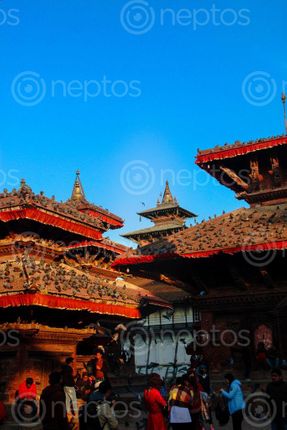 Find  the Image beautiful,basantapur,sunset  and other Royalty Free Stock Images of Nepal in the Neptos collection.