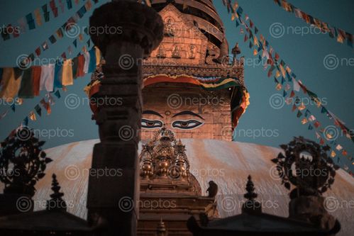 Find  the Image |,lord,buddha's,eye,kathmandu,valley,exposed,nicely,color,graded,picture,stupa/pagoda,swayambhunathkathmandunepal  and other Royalty Free Stock Images of Nepal in the Neptos collection.