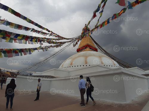 Find  the Image boudhanath,stupa,enlisted,world,heritage,sites,situated,northeastern,side,11km,center,kathmandu  and other Royalty Free Stock Images of Nepal in the Neptos collection.