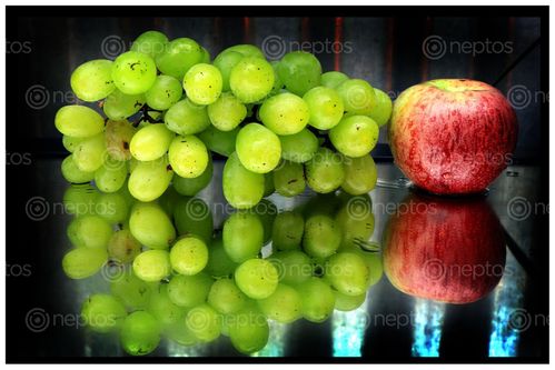Find  the Image grapes,apple,reflection,sms,photography  and other Royalty Free Stock Images of Nepal in the Neptos collection.