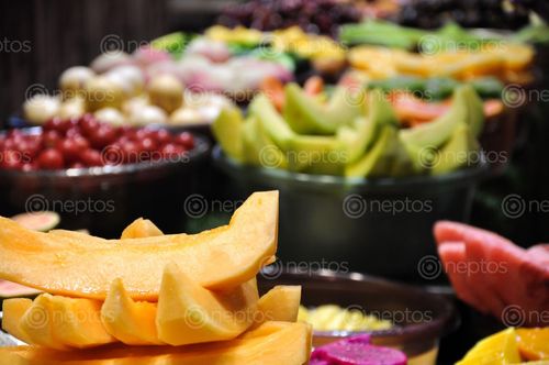 Find  the Image sliced,fruits,displayed,selling  and other Royalty Free Stock Images of Nepal in the Neptos collection.