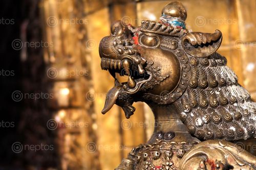 Find  the Image temple,lion,made,bronze  and other Royalty Free Stock Images of Nepal in the Neptos collection.