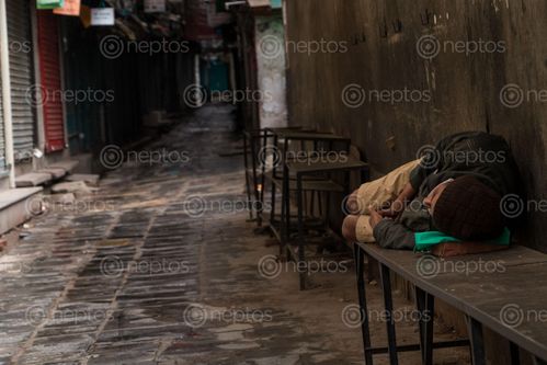 Find  the Image homeless,boy,sleeping,empty,chair,lockdown,time  and other Royalty Free Stock Images of Nepal in the Neptos collection.