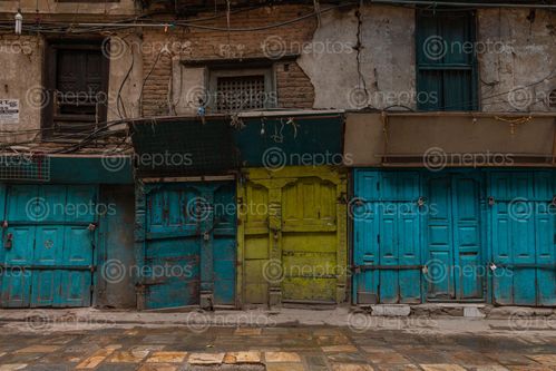 Find  the Image colorful,doors,time,lockdown  and other Royalty Free Stock Images of Nepal in the Neptos collection.
