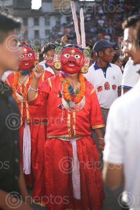 Find  the Image sawa,bhaku,holds,cultural,importance,important,aspect,indrajatra  and other Royalty Free Stock Images of Nepal in the Neptos collection.