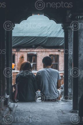 Find  the Image person,talking,lifestyle  and other Royalty Free Stock Images of Nepal in the Neptos collection.