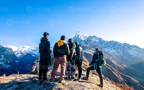 Find  the Image adventure,trekking,journey,mount,mardi,himal,trek,kaski,nepal  and other Royalty Free Stock Images of Nepal in the Neptos collection.