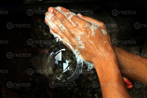 Find  the Image make,bubble,soap,hand,wash,image,photographyby,sita,maya,shrestha  and other Royalty Free Stock Images of Nepal in the Neptos collection.