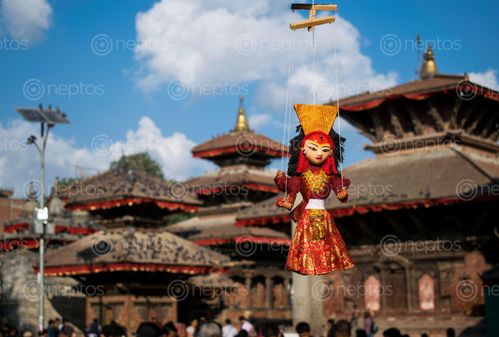 Find  the Image traditional,nepali,puppet,hanging,onthe,shop,basantapur,durbar,square,kathmandu  and other Royalty Free Stock Images of Nepal in the Neptos collection.