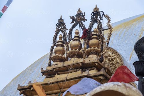 Find  the Image detail,pagoda,statue,buddha,swayambhunath,stupa  and other Royalty Free Stock Images of Nepal in the Neptos collection.