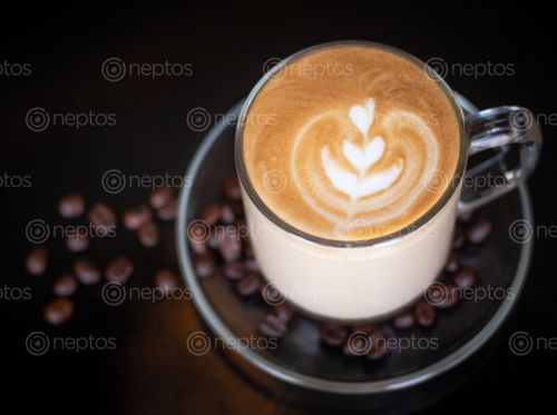 Find  the Image latte,pictured,coffee,beans  and other Royalty Free Stock Images of Nepal in the Neptos collection.