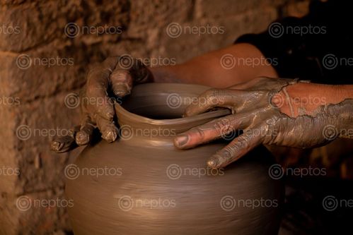 Find  the Image potter,bhaktapur,making,clay,pot  and other Royalty Free Stock Images of Nepal in the Neptos collection.
