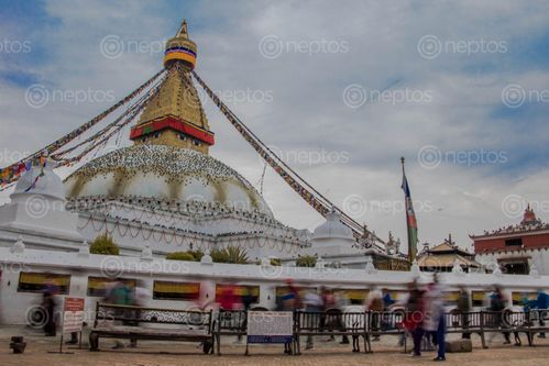 Find  the Image baudha,stupa,long,exposure  and other Royalty Free Stock Images of Nepal in the Neptos collection.