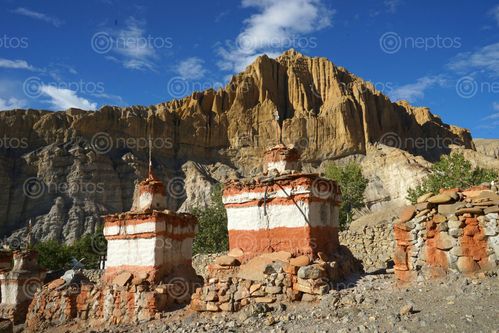 Find  the Image tibetan,chorten,tetang,village,upper,mustang,nepal  and other Royalty Free Stock Images of Nepal in the Neptos collection.