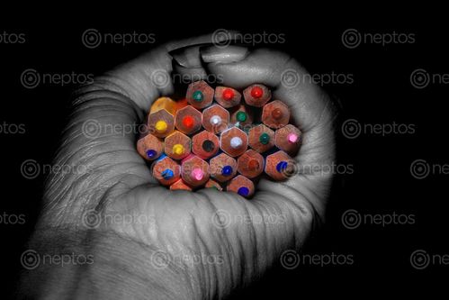 Find  the Image black,white,hand,colorfull,pencils,#stock,image,nepal,photography,sita,maya,shrestha  and other Royalty Free Stock Images of Nepal in the Neptos collection.