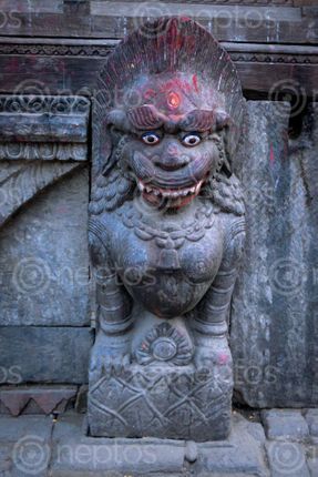 Find  the Image statue,located,kathmandu,durbar,square,nepal  and other Royalty Free Stock Images of Nepal in the Neptos collection.