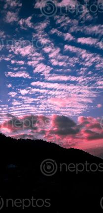 Find  the Image picture,beautiful,clouds,pink,sky  and other Royalty Free Stock Images of Nepal in the Neptos collection.