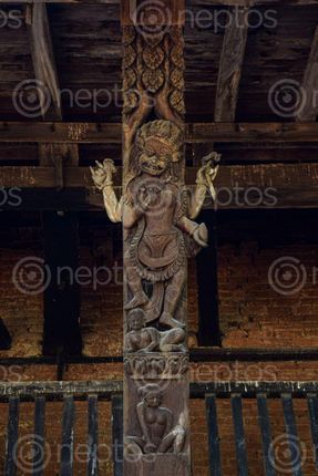 Find  the Image wood,carving,uma,maheshwor,temple  and other Royalty Free Stock Images of Nepal in the Neptos collection.