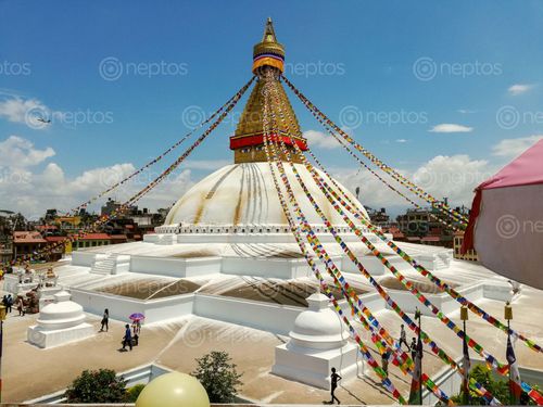 Find  the Image baudhanath_stupa,popular,tourist,sites,kathmandu,area,ancient,stupa,largest,worldboudhanath,unesco,world,heritage,site  and other Royalty Free Stock Images of Nepal in the Neptos collection.