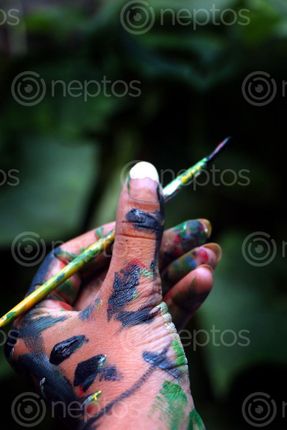 Find  the Image hand,holding,paint,brush,stock,image,nepal,photography,sita,maya,shrestha  and other Royalty Free Stock Images of Nepal in the Neptos collection.