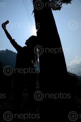 Find  the Image woman,takes,selfie,sunlight,#stockimage#nepalphotographybysitamayashrestha  and other Royalty Free Stock Images of Nepal in the Neptos collection.
