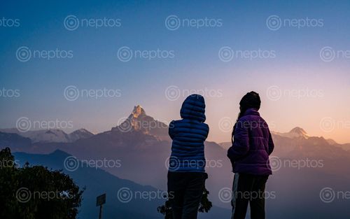 Find  the Image morning,view,mount,fishtail,mardi,trek,nepal  and other Royalty Free Stock Images of Nepal in the Neptos collection.